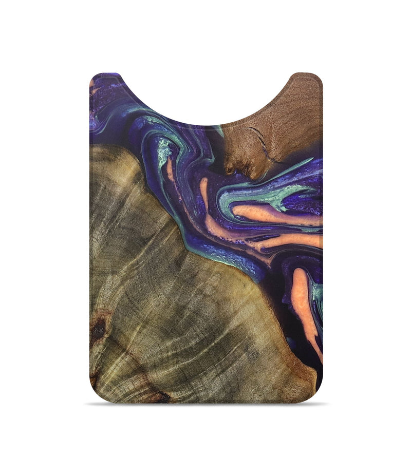 Live Edge Wood+Resin Wallet - Makayla (Purple, 705213)