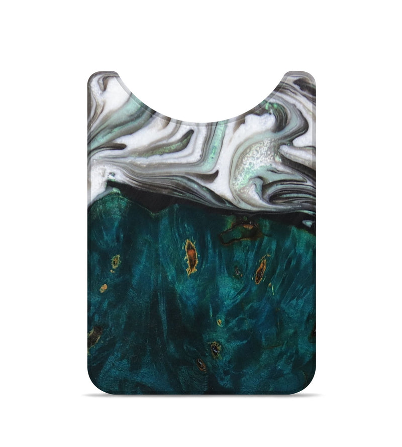 Live Edge Wood+Resin Wallet - Emilia (Black & White, 705215)