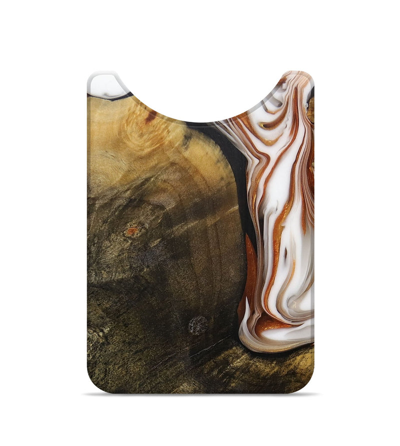 Live Edge Wood+Resin Wallet - Lindsey (Black & White, 705216)