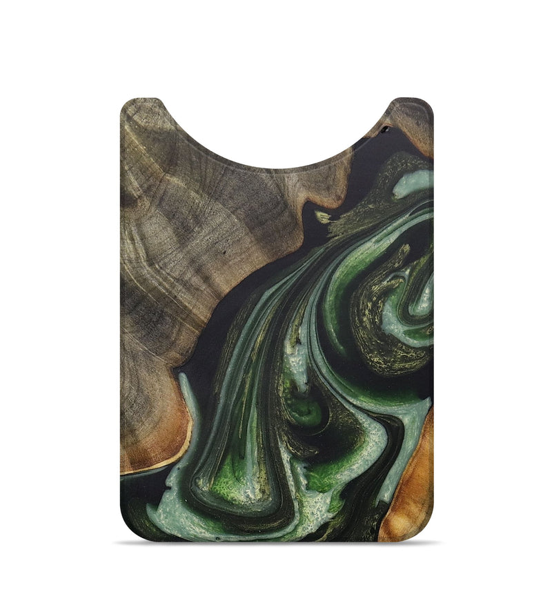 Live Edge Wood+Resin Wallet - Tristen (Green, 705218)