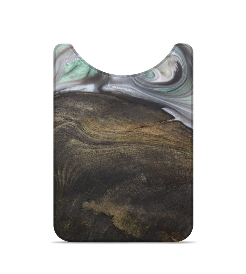 Live Edge Wood+Resin Wallet - Kash (Black & White, 705220)
