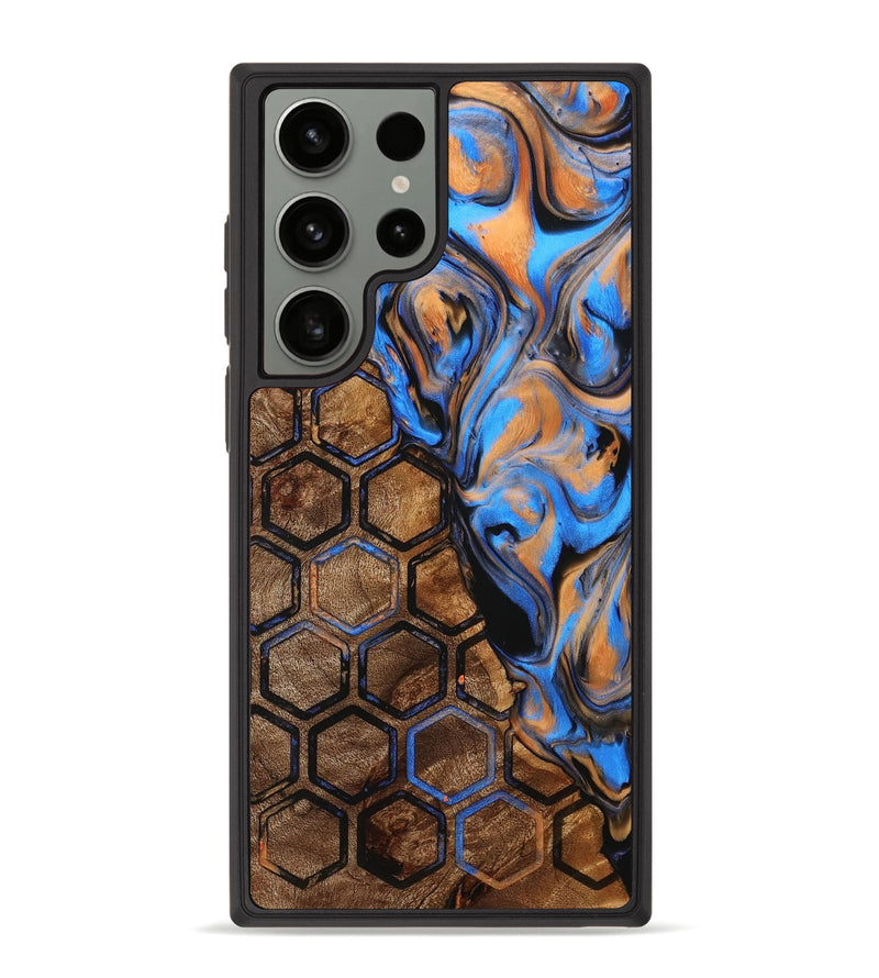 Galaxy S23 Ultra Wood+Resin Phone Case - Genesis (Pattern, 705327)