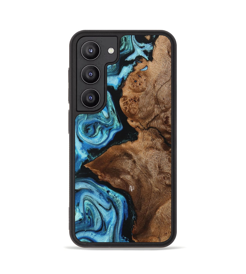 Galaxy S23 Wood+Resin Phone Case - Alton (Blue, 705480)