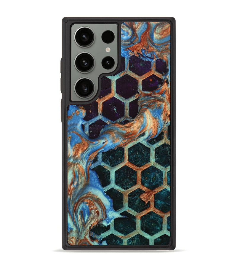Galaxy S23 Ultra Wood+Resin Phone Case - Caroline (Pattern, 705521)