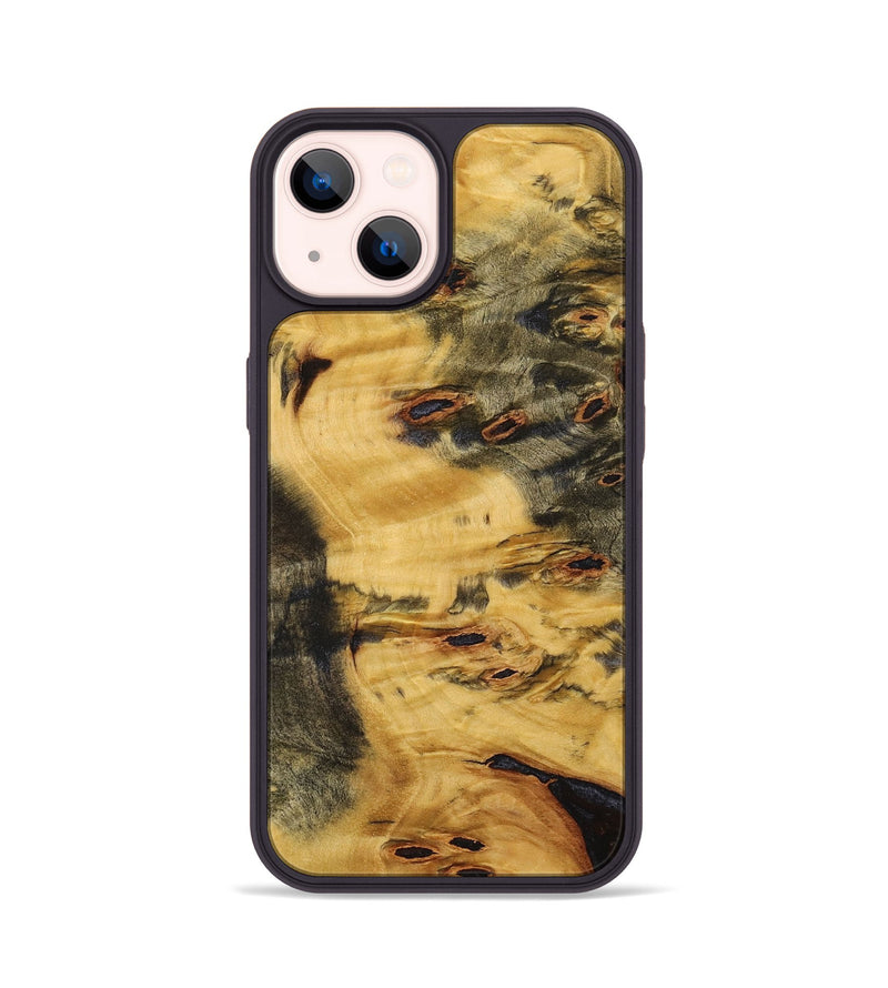 iPhone 14 Wood+Resin Phone Case - Marcos (Wood Burl, 705576)