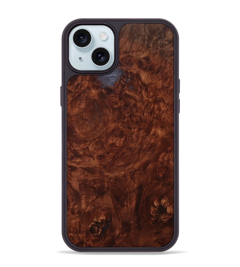 iPhone 15 Plus Wood+Resin Phone Case - Monica (Wood Burl, 705577)