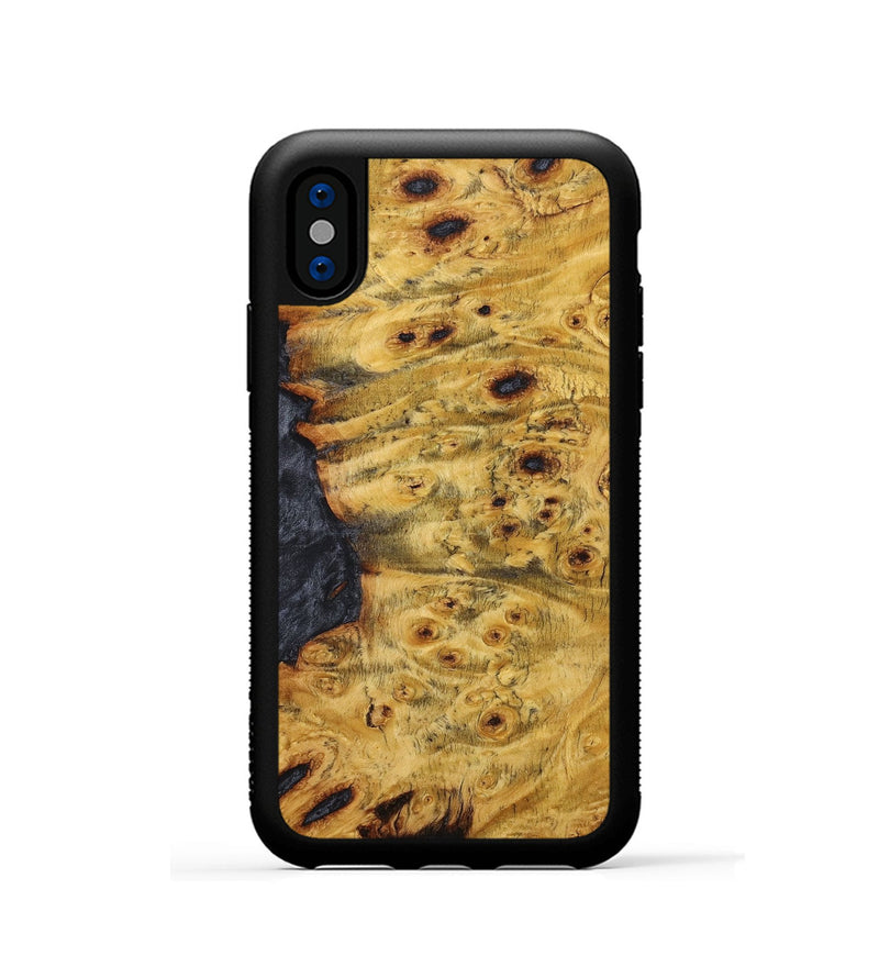 iPhone Xs Wood+Resin Phone Case - Erma (Wood Burl, 705580)