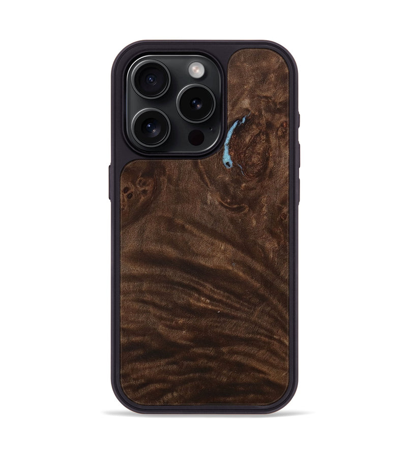 iPhone 15 Pro Wood+Resin Phone Case - Ophelia (Wood Burl, 705584)