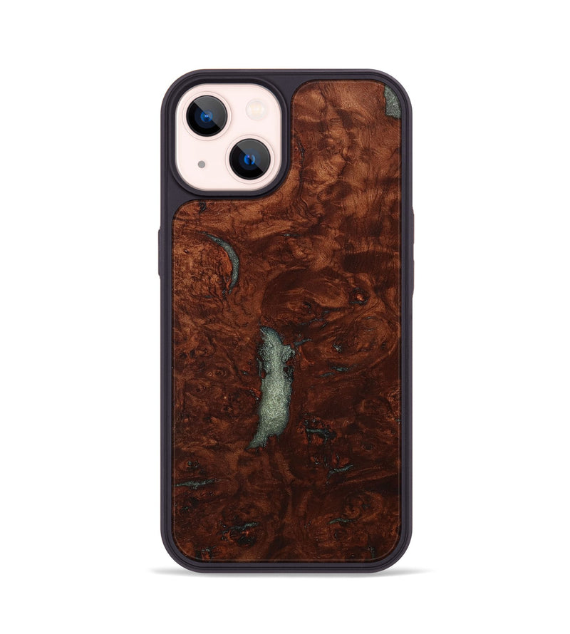 iPhone 14 Wood+Resin Phone Case - Tania (Wood Burl, 705589)