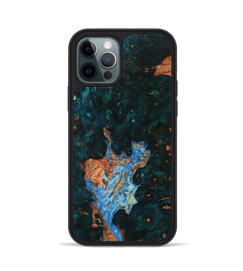 iPhone 12 Pro Wood+Resin Phone Case - Marlene (Wood Burl, 705595)