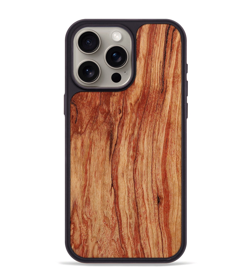 iPhone 15 Pro Max Wood+Resin Phone Case - Zoe (Wood Burl, 705596)