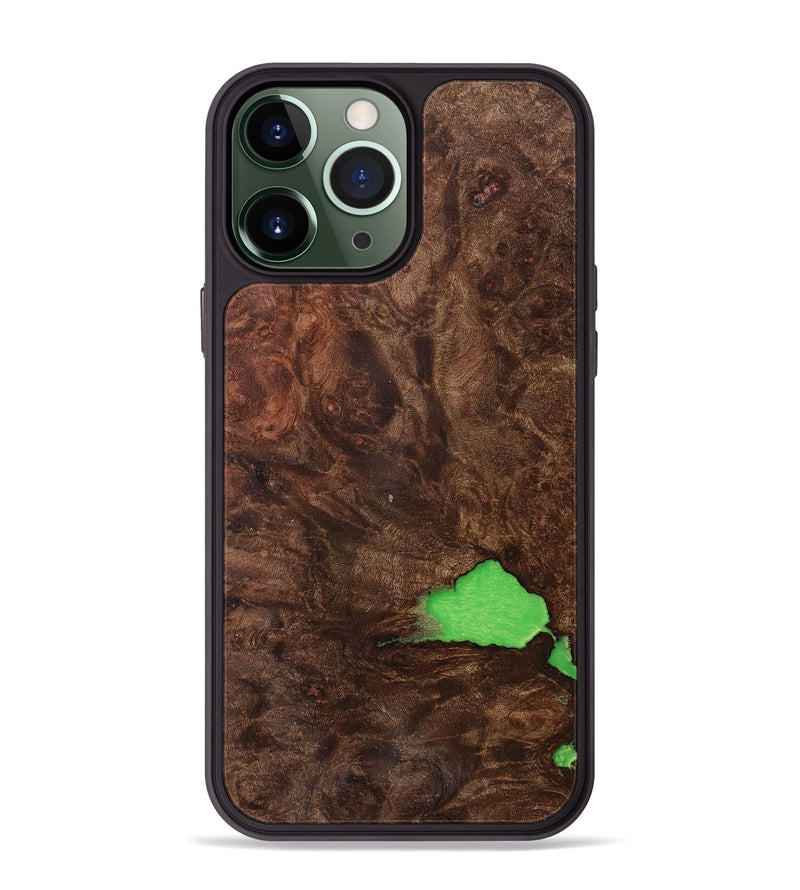 iPhone 13 Pro Max Wood+Resin Phone Case - Holly (Wood Burl, 705598)