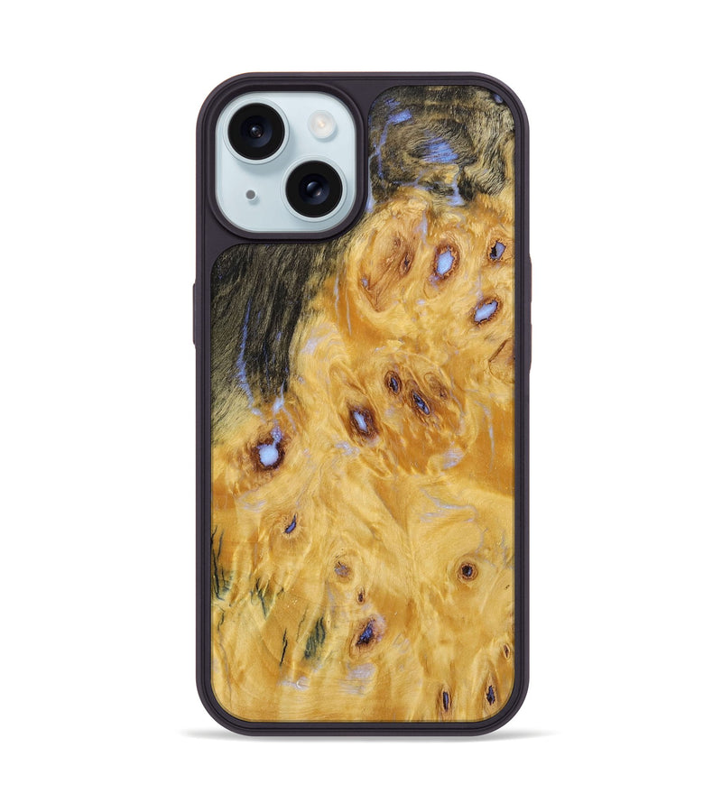 iPhone 15 Wood+Resin Phone Case - Sutton (Wood Burl, 705680)