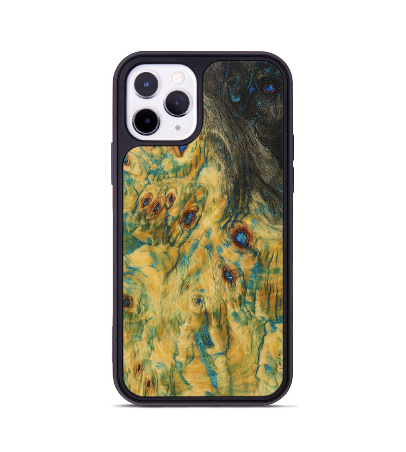 iPhone 11 Pro Wood+Resin Phone Case - Elian (Wood Burl, 705681)