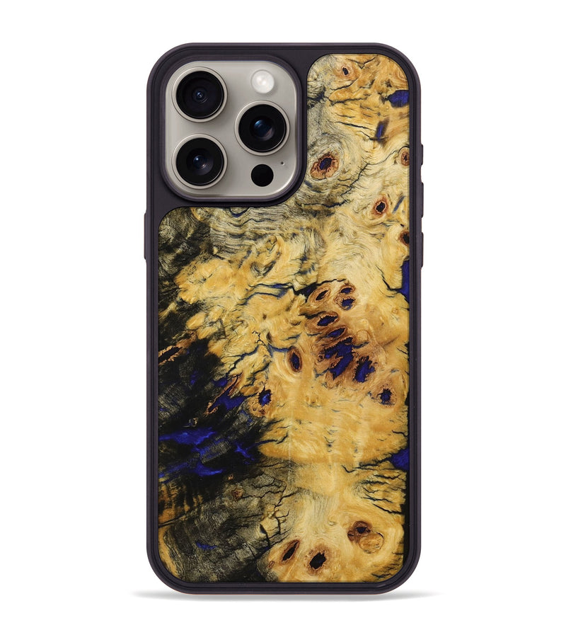 iPhone 15 Pro Max Wood+Resin Phone Case - Jeanne (Wood Burl, 705683)
