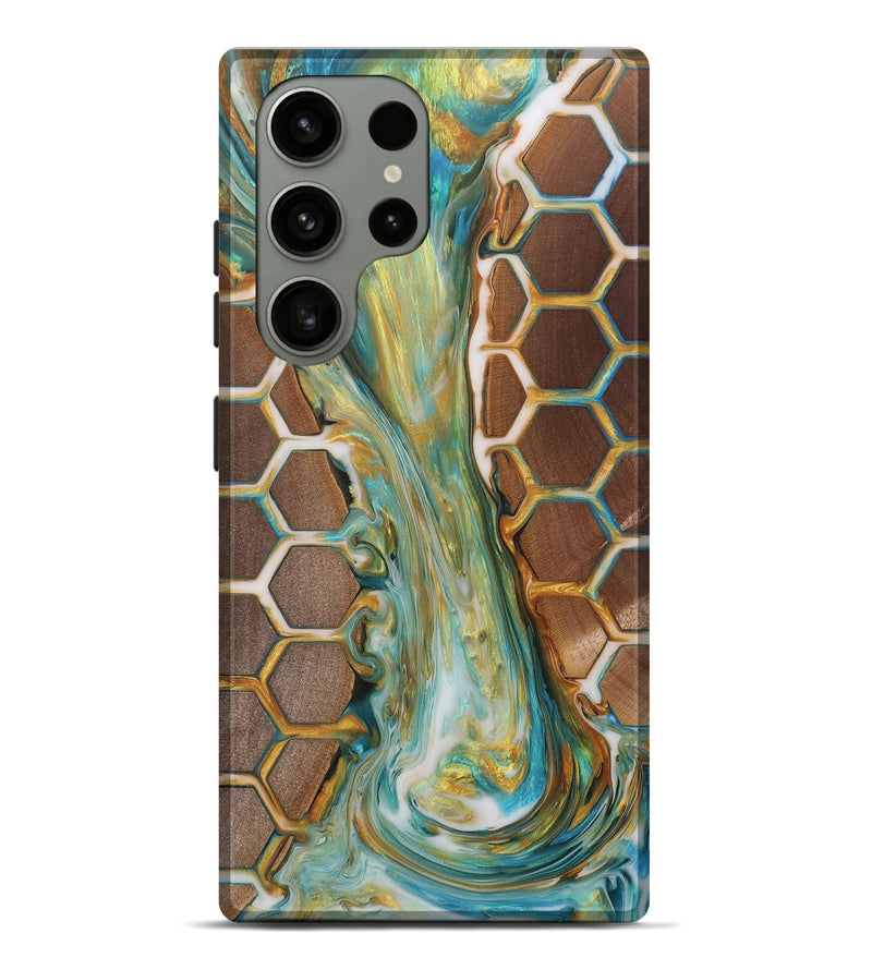 Galaxy S23 Ultra Wood+Resin Live Edge Phone Case - Jayden (Pattern, 705723)