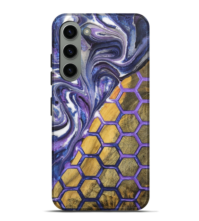 Galaxy S23 Plus Wood+Resin Live Edge Phone Case - Deneen (Pattern, 705729)