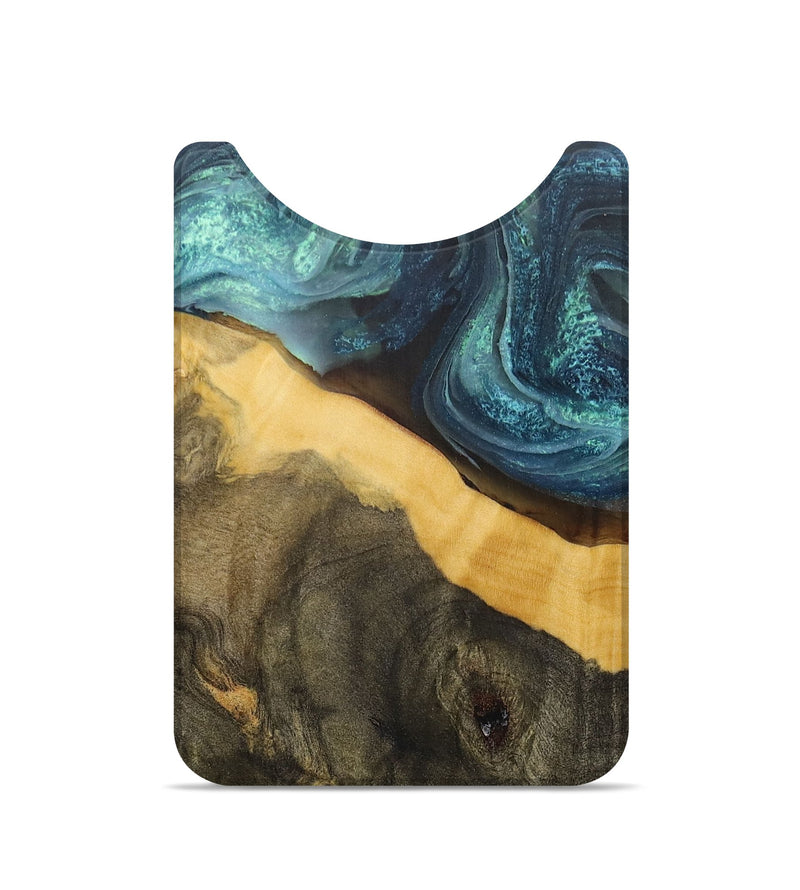 Live Edge Wood+Resin Wallet - Cody (Blue, 705736)