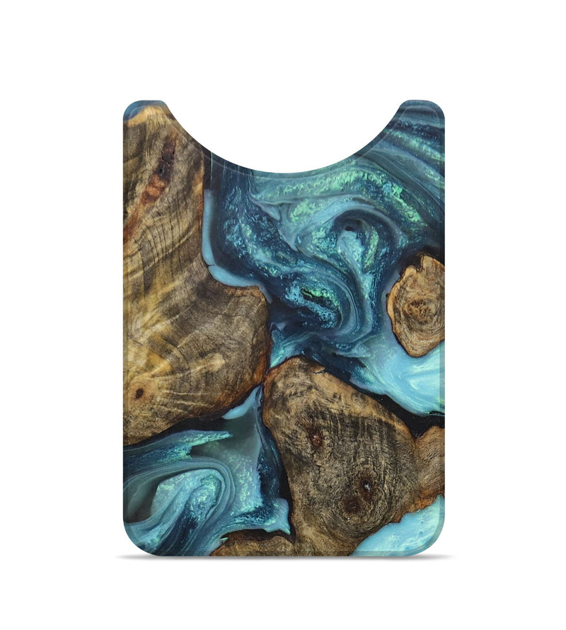 Live Edge Wood+Resin Wallet - Olive (Green, 705738)