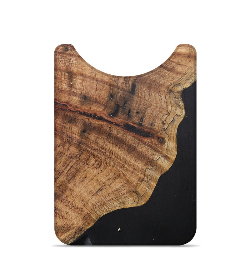 Live Edge Wood+Resin Wallet - Ben (Pure Black, 705739)