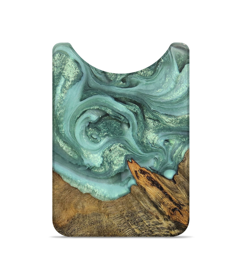 Live Edge Wood+Resin Wallet - Dakota (Green, 705742)