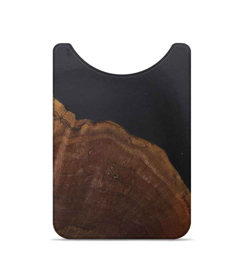 Live Edge Wood+Resin Wallet - Rickey (Pure Black, 705743)