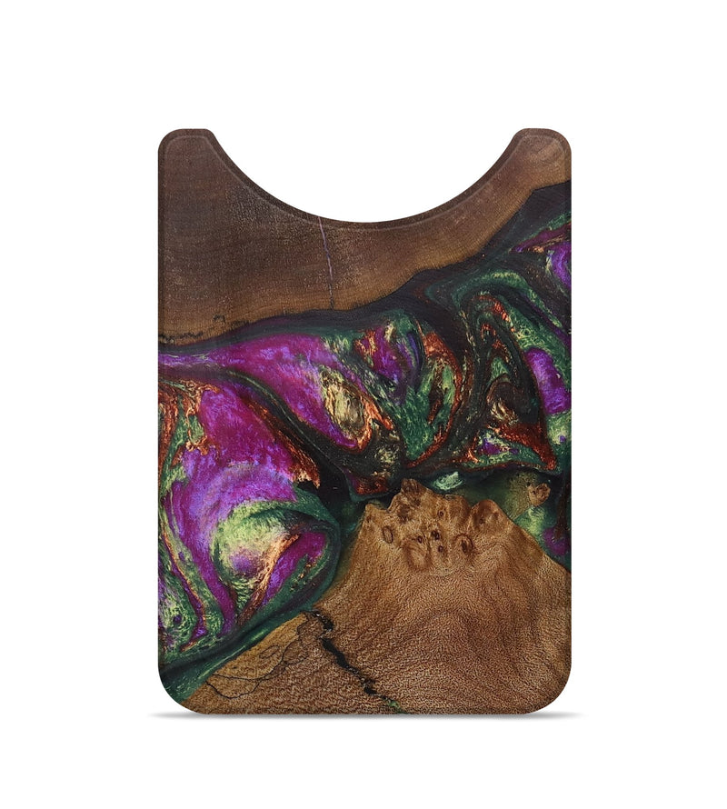 Live Edge Wood+Resin Wallet - Lara (Green, 705745)