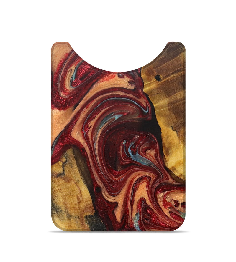 Live Edge Wood+Resin Wallet - London (Red, 705747)