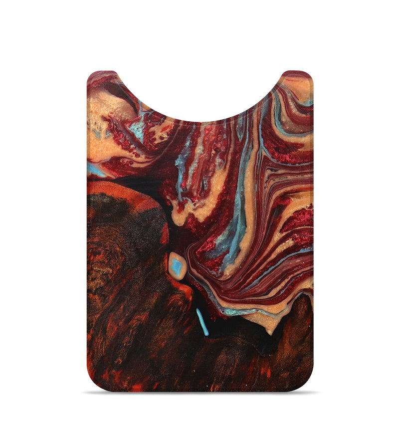 Live Edge Wood+Resin Wallet - Amy (Red, 705749)