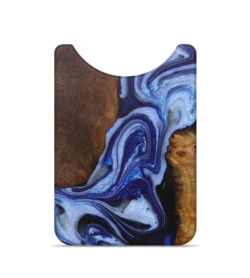 Live Edge Wood+Resin Wallet - Melanie (Blue, 705750)