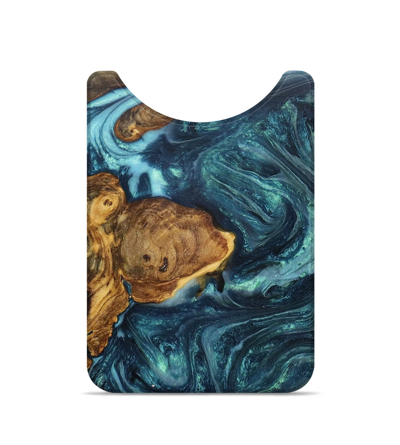 Live Edge Wood+Resin Wallet - Savanna (Green, 705751)