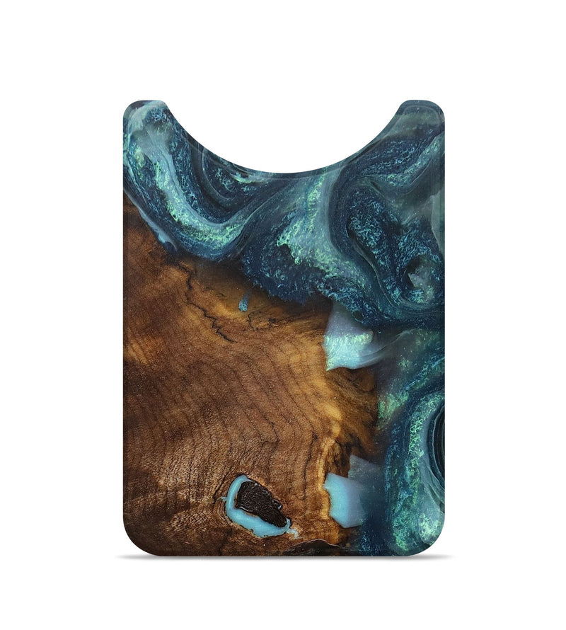 Live Edge Wood+Resin Wallet - Noelle (Green, 705752)
