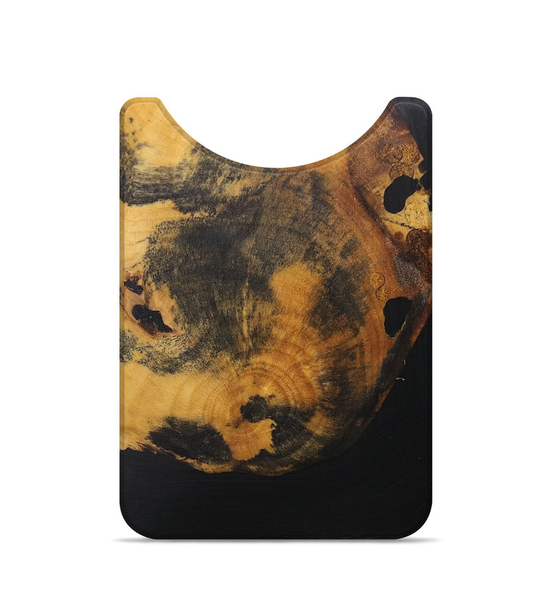 Live Edge Wood+Resin Wallet - Alexander (Pure Black, 705753)