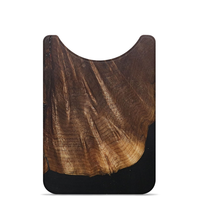 Live Edge Wood+Resin Wallet - Chuck (Pure Black, 705759)
