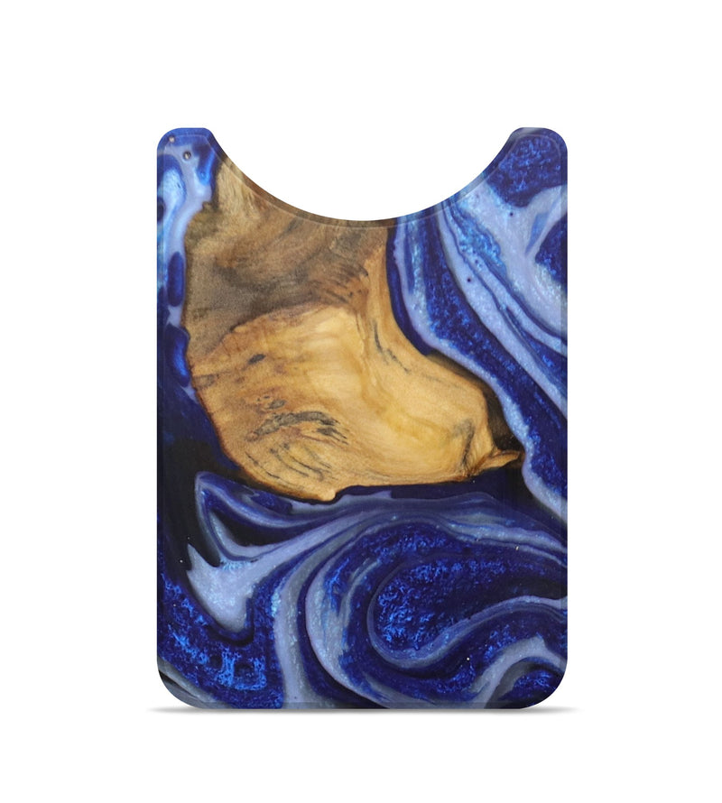 Live Edge Wood+Resin Wallet - Zayn (Blue, 705760)