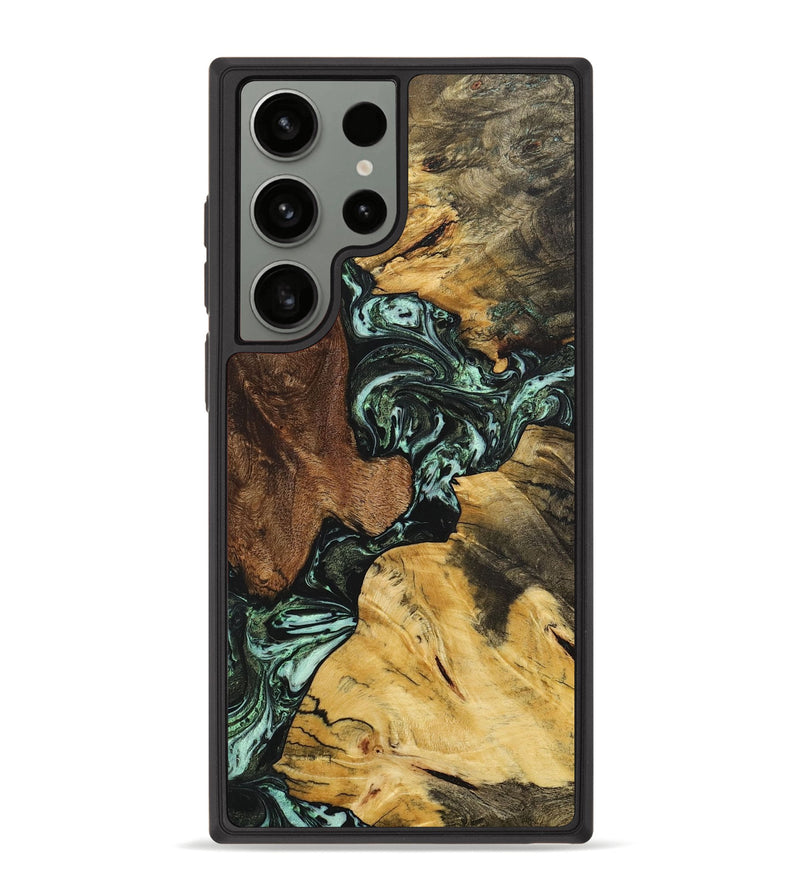Galaxy S23 Ultra Wood+Resin Phone Case - Bridget (Mosaic, 705786)
