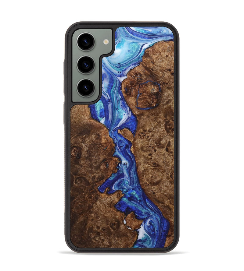 Galaxy S23 Plus Wood+Resin Phone Case - Douglas (Blue, 705875)