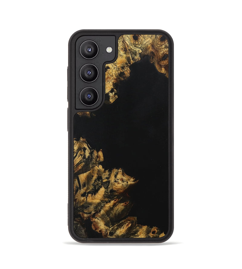 Galaxy S23 Wood+Resin Phone Case - Natalia (Pure Black, 705926)