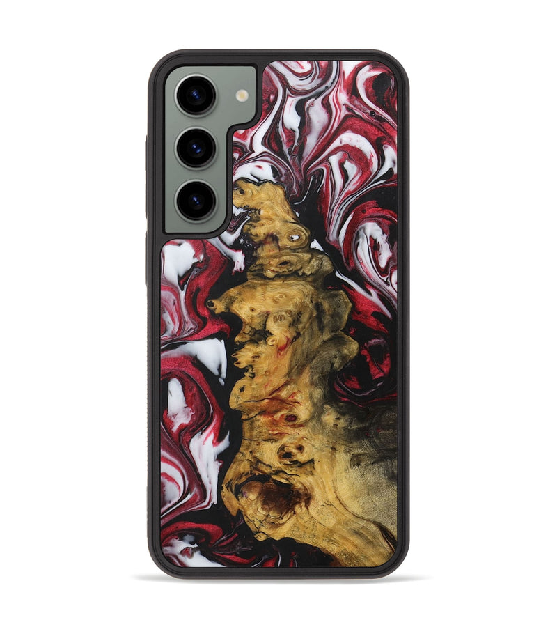 Galaxy S23 Plus Wood+Resin Phone Case - Tristen (Red, 706133)