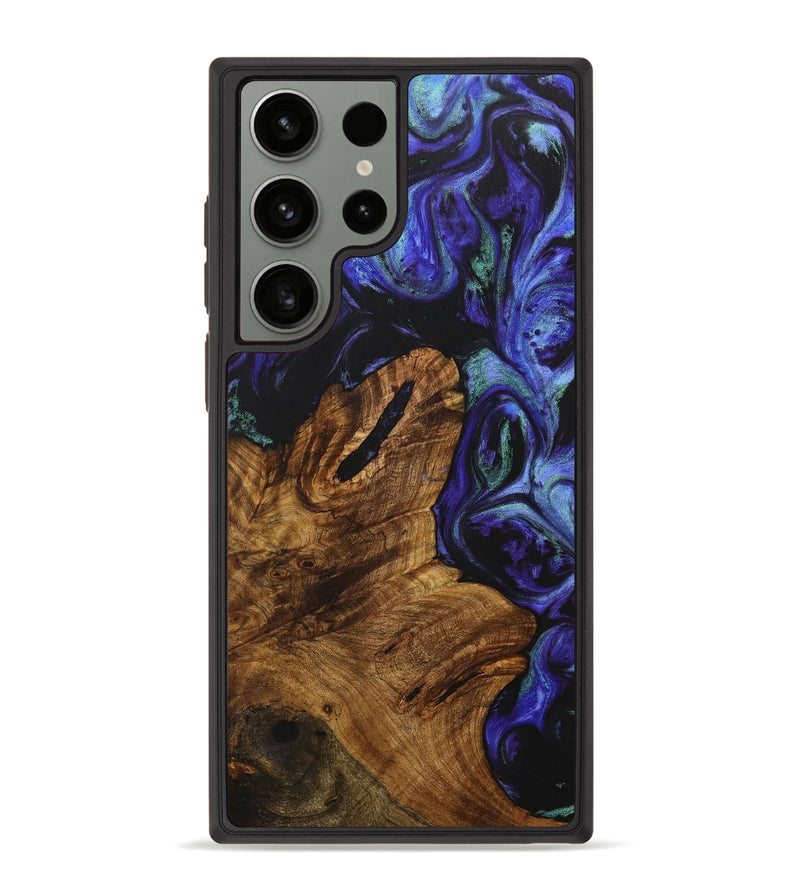 Galaxy S23 Ultra Wood+Resin Phone Case - Keri (Purple, 706177)