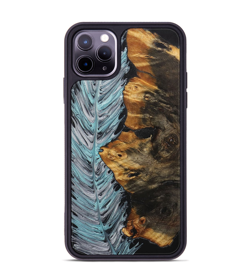 iPhone 11 Pro Max Wood+Resin Phone Case - Elliot (Feather, 706403)