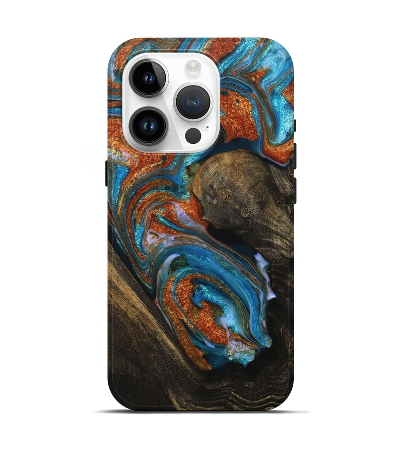 iPhone 15 Pro Wood+Resin Live Edge Phone Case - Holden (Purple, 706476)