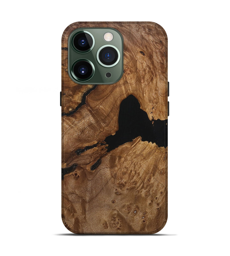 iPhone 13 Pro Wood+Resin Live Edge Phone Case - Emilia (Wood Burl, 706488)