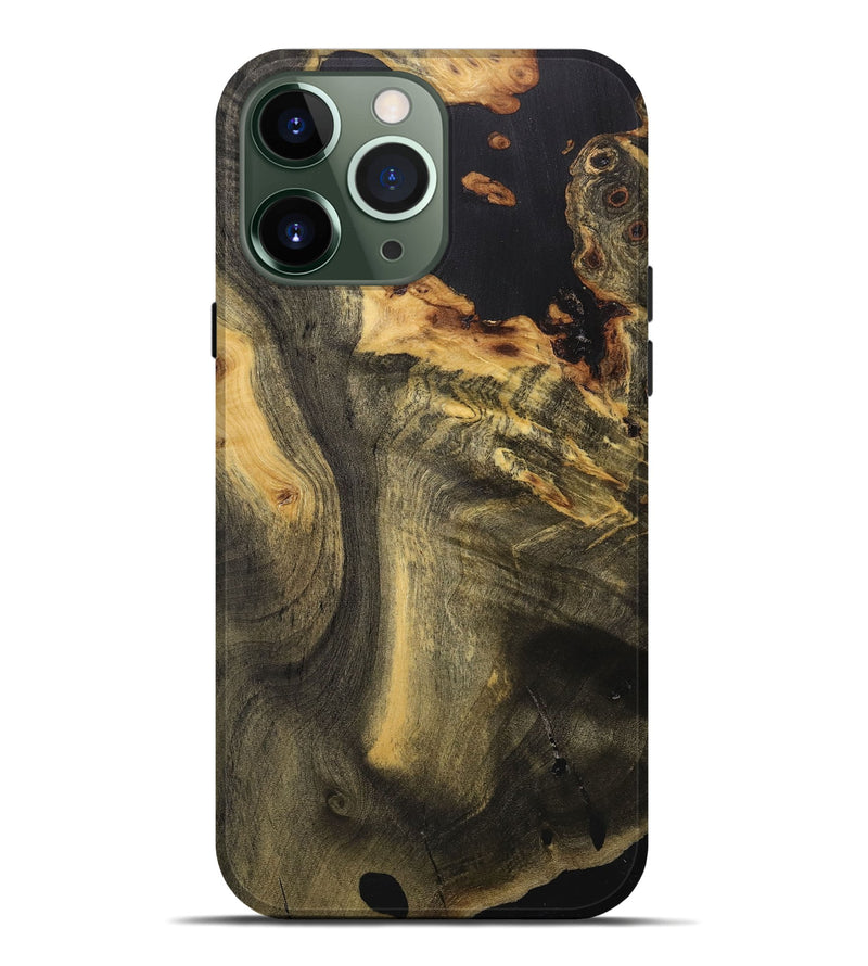 iPhone 13 Pro Max Wood+Resin Live Edge Phone Case - Collins (Wood Burl, 706489)