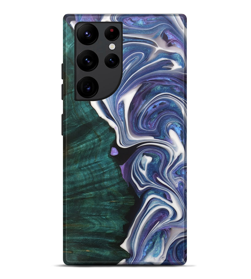 Galaxy S22 Ultra Wood+Resin Live Edge Phone Case - Antoine (Purple, 706540)