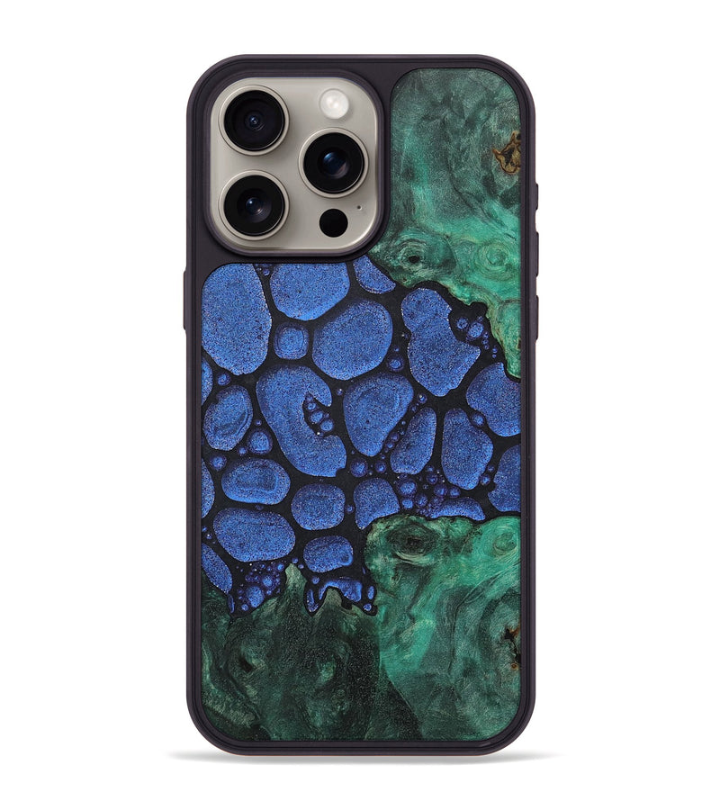 iPhone 15 Pro Max Wood+Resin Phone Case - Mario (Chameleon, 706585)