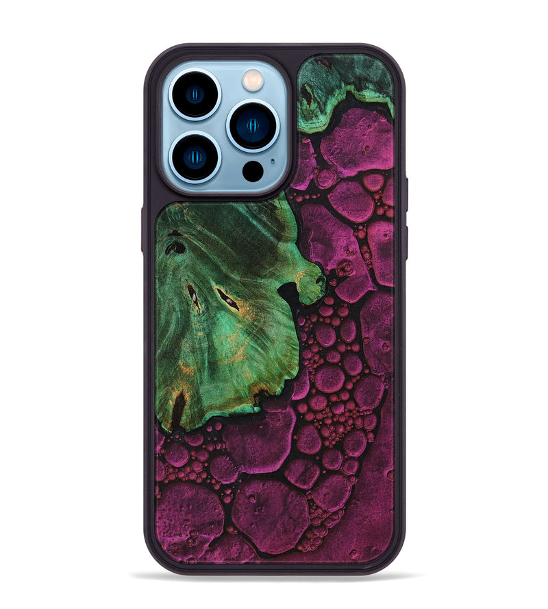 iPhone 14 Pro Max Wood+Resin Phone Case - Dulce (Chameleon, 706628)