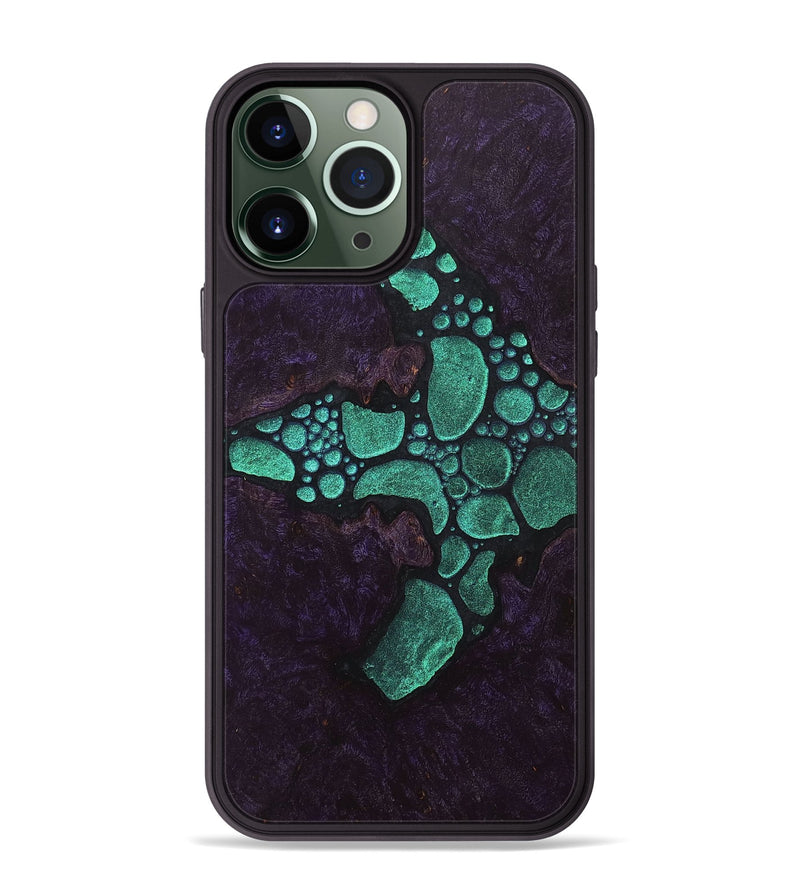 iPhone 13 Pro Max Wood+Resin Phone Case - Logan (Chameleon, 706636)