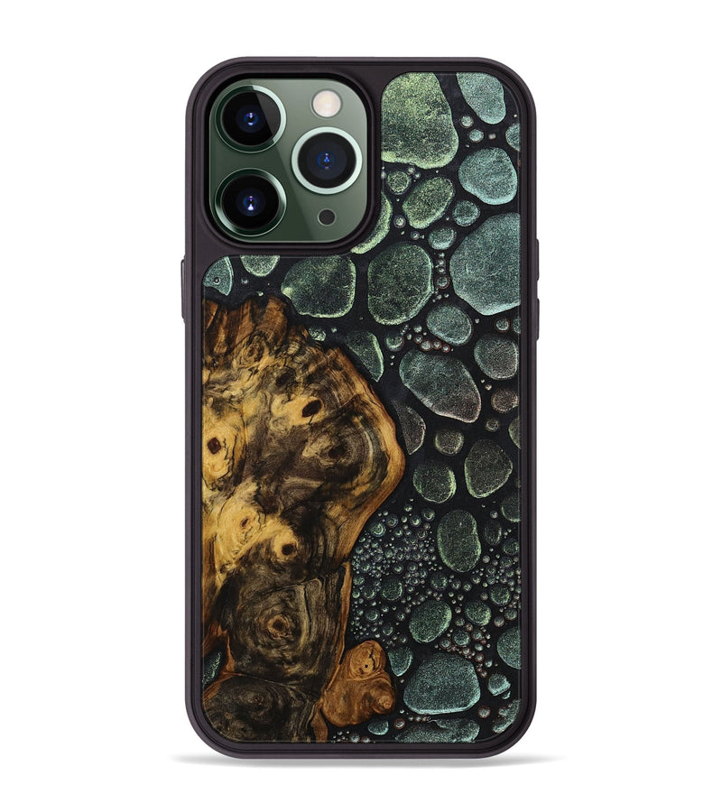 iPhone 13 Pro Max Wood+Resin Phone Case - Tyrese (Chameleon, 706652)