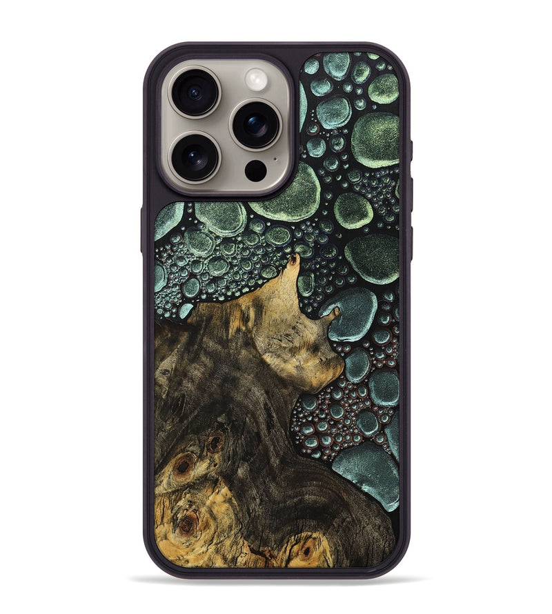 iPhone 15 Pro Max Wood+Resin Phone Case - Tessa (Chameleon, 706671)
